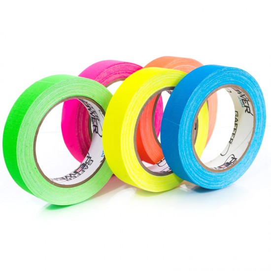 Gaffer Power Tape Color 5Pack 1" y 18mts